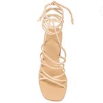 Raye Cross Sandal in Nude Suede Photo 4