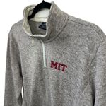 Charles River Apparel  MIT Quarter Zip Grey Sweater-Like Pullover Collegiate. Photo 2