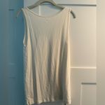 Gap white Fitted Tank Top with Scoop Neckline Photo 2