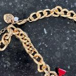 Betsey Johnson NWT  Pink Multi Glitter Rhinestone‎ Gingerbread Ornament Necklace Photo 4