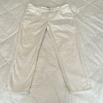 Kensie sz 10/30 off white denim crop pants rawâhem with slits at side hemâEUC Photo 1