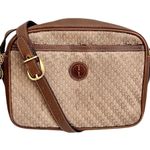 Gucci Vintage 70s  Signature Taupe Canvas and Leather Crossbody Camera Bag Photo 0