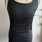 Lululemon  Black Tank Top Racerback Ruched Athletic Workout Sleeveless Photo 0
