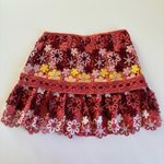 Saylor  Vero Pink Multicolor Floral Embroidered Lace Top and Skirt Set Size Small Photo 12