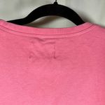 Lands' End Serious Sweats Womens Sweatshirt Crew Neck Pink Cotton Blend Large Photo 6