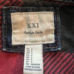 Forever 21 XXI Premium denim Gothic Distressed Studded Denim Jacket Sz S Skater Photo 4