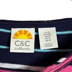 C&C California  medium multicolor striped short sleeve shirt dress Photo 1