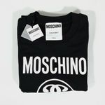 Moschino  Couture Logo Double Question Mark Crewneck Sweatshirt Black US 8 NWT Photo 5