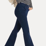 Betabrand  Boot Cut Pull On Jeans in Dark Indigo Women’s size Medium Photo 0