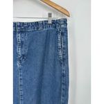 Old Navy Vintage Y2K  Denim Jean Skirt Size 14 Maxi Straight Cut Cotton Side Slit Photo 1