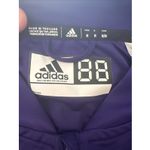 Adidas Women's Primeblue Half Zip Pullover Medium Purple Long Sleeve Top Photo 8