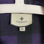 Tuckernuck  Aubergine Check Parker Shacket Flannel Purple Black Photo 6