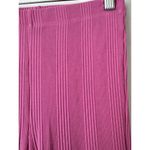 Aerie Barbie Pink Ribbed High Waisted Flare Leg Loungewear Sweatpants Size XS Photo 2