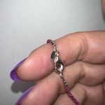 SAQ Art‎ Glass Y Drop Pendant Rope Necklace Pink Photo 2