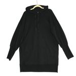 Athleta Mala Hoodie Mini Dress-Pullover Women L Black Athletic Versatile Travel Photo 4