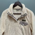 L.L.Bean Hi-Pile Fleece Pullover Off White M Photo 4