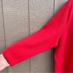 Talbots Womens Sweater Jacket Cardigan Red Open Front Red Fringe Plus Size 3X Photo 4