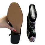 Rebecca Minkoff  Bryce Floral Embroidery Black Ankle Booties Women’s Size 6 NWT Photo 5