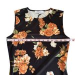 We Wore What Floral Black and Orange Muscle Tank Midi Dress Women’s Size Small NWT Photo 3