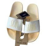 Rae Dunn NWT  SUN SHINE Slide Slip On Yellow SZ-9 Photo 3