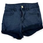 American Eagle Outfitters Black High Rise Shortie Cuffed Shorts Photo 0