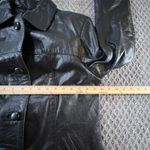 American Leathers Buenos Aires Genuine Leather Jacket Black XL Button Front Coat Photo 8