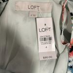 Loft  Floral‎ Mini Dress | Size 4 | Soft Blue Pink Bloom | Cottagecore Spring Photo 8