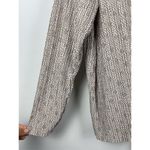 ZARA  Tan Jacquard Floral Pleated Long Sleeve‎ High Neck Blouse Size L Photo 4