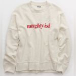 Aerie Naughty-ish Long Sleeve Pullover Crewneck Novelty Sweatshirt Size M Photo 12