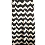 Carmen Marc Valvo Carmen  Chevron Print Sheath Black White Dress XS NEW Photo 2