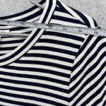 Motherhood  T Shirt Dress Striped Blue White Short Sleeve Midi Size Large Photo 6