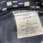 Dress Forum Anthropologie  navy and mocha mosaic cutout crop jumpsuit small NWT Photo 6