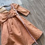 Anthropologie forever that girl linen puff sleeve mini dress coastal cowgirl XS Photo 5