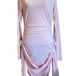 LIONESS  Glory Mini Dress in Blush XLarge New Womens Long Sleeve Pink Photo 3