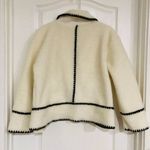 Commense Women's Embroidered Trim Fleece Kimono Jacket White Size Small NWT Photo 7