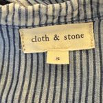 Cloth & Stone Chambray Striped T-shirt Dress Small Anthropologie Distressed Photo 4