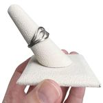 Sterling Silver Openwork Braided Twisted Knotted Wide Band Ring Photo 1