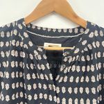 Pilcro Anthropologie Tavi Textured Black Blouse XS Cotton Bohemian Boho Shirt Photo 4