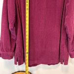 'L.L.Bean Comfort Corduroy Relaxed Shirt Long Sleeve Rich Burgundy Women’s XL Red Photo 5