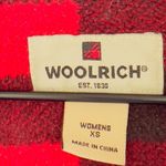 Woolrich Vintage  Red Buffalo Check Checkered Fleece Lined Jean Jacket Coat Size Photo 3