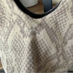 Varley  let’s go elsie sports bra champagne snake print tank top workout beige Photo 2