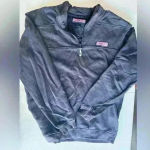 Vineyard Vines  Martha's Vineyard 1/4 Zip Shep Sweater Size S Navy Blue 6K0483 Photo 0