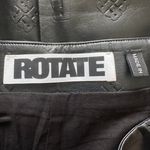 ROTATE Birger Christensen Skirt Leeds Pencil Midi Faux Leather Logo Black 8 Photo 9