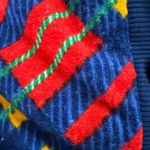 Vintage 70s Cropped Button Front Plaid Vneck Top XS Red Photo 8