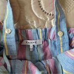 frame denim Frame Linen Striped Romper NEW Size Small Photo 5