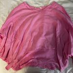 Free People Pink Long Sleeve Sweater Top Photo 7