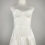 Farm Rio NWOT  White Bubble Midi Dress Size M 100% Cotton Photo 5