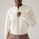 Athleta  Sequoia Sweater Cardigan XS MAGNOLIA WHITE Photo 0