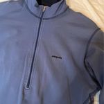 Patagonia Womens  Quarter Zip Blue Sweatshirt M Photo 2