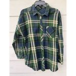 Forever 21  boyfriend Plaid flannel shirt size Large Photo 6